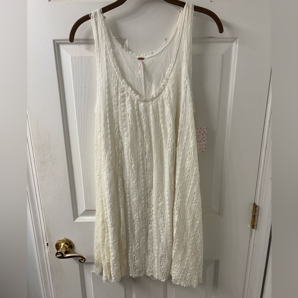 FREE PEOPLE IVORY BOHO DRESS SZ S NWT